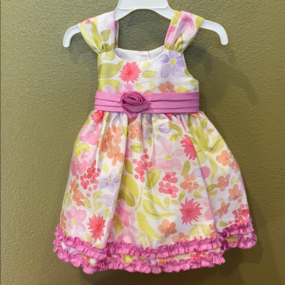 Marmellata 18 month floral polyester dress